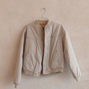 Classic Tan Bomber Jacket